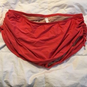 Size 24 Coral Cacique Swim Skirt from Lane Bryant